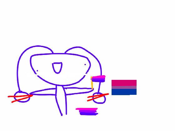 my pride flag: im bi