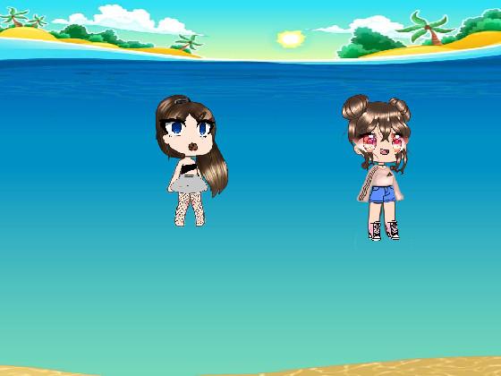 dolls stuck in the ocean 