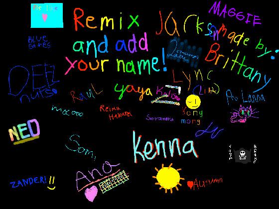 remix add your namez 1