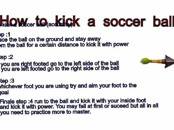 How to kick a soccer ball 1