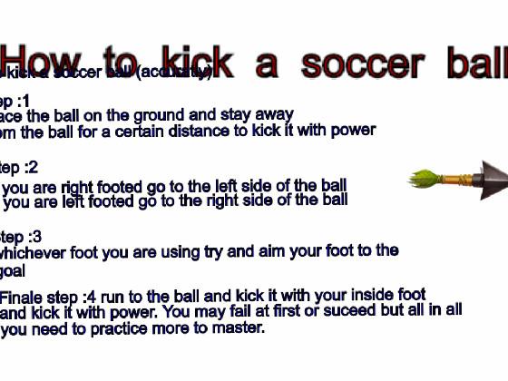 How to kick a soccer ball 1