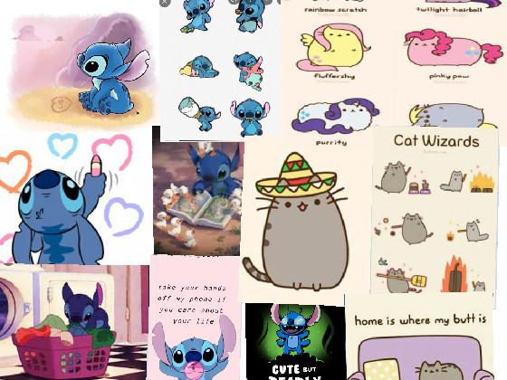 stitch and pusheen