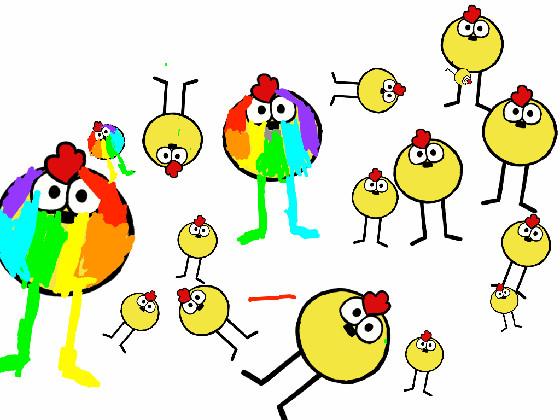 fat rainbow birds