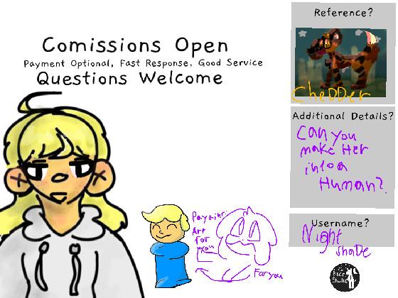 Art Comissions Open 1