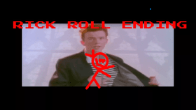 talking red friend ending rick roll