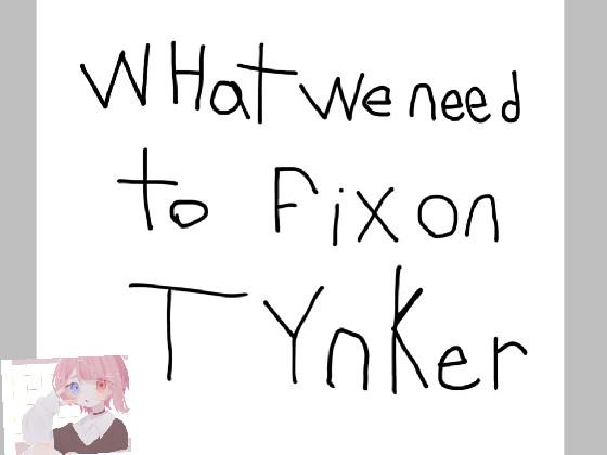 what we need to fix 