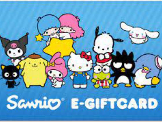 Sanrio gift card