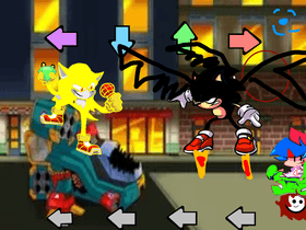 evil super sonic vs ultra dark sonic