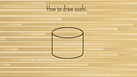 How to draw sushi