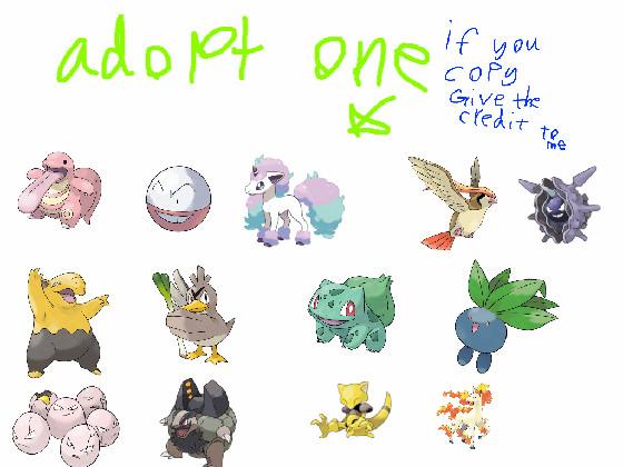 adopt a pokémon