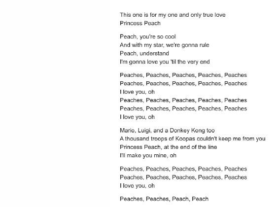 peaches lyrics
