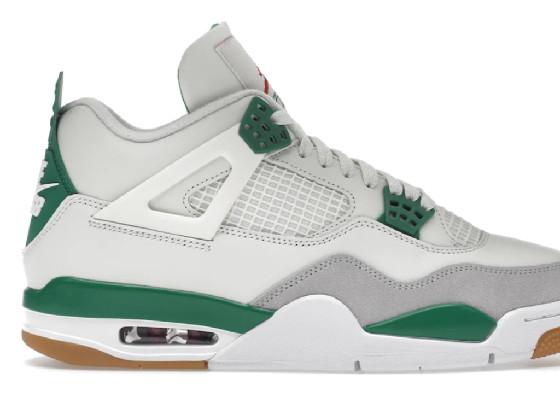 jordan 4 green and white