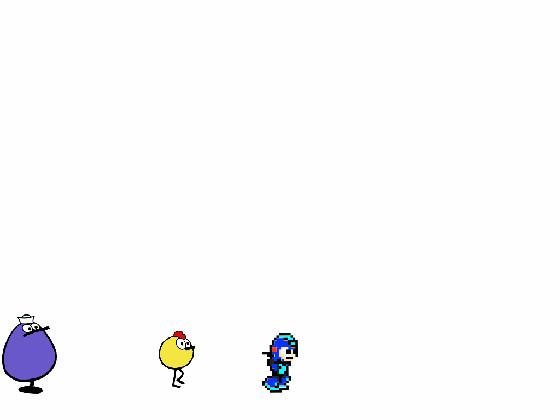 Peep and Quack follow Mega Man