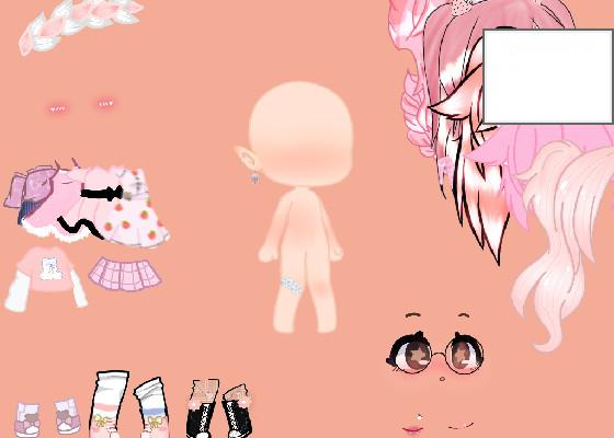 Gacha life pink dress up 🩷