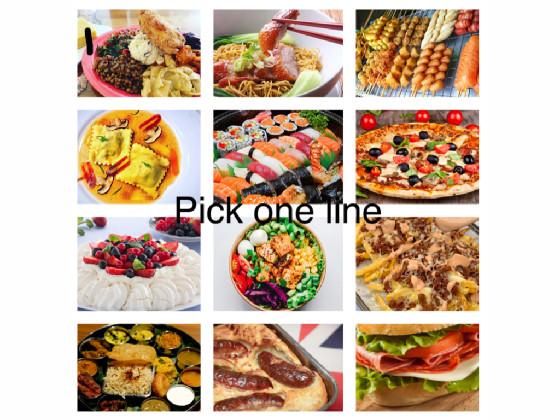 pick your favorite food