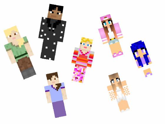 my Minecraft skins😊🥰🐶