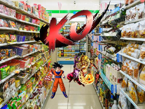 goku with his skittles