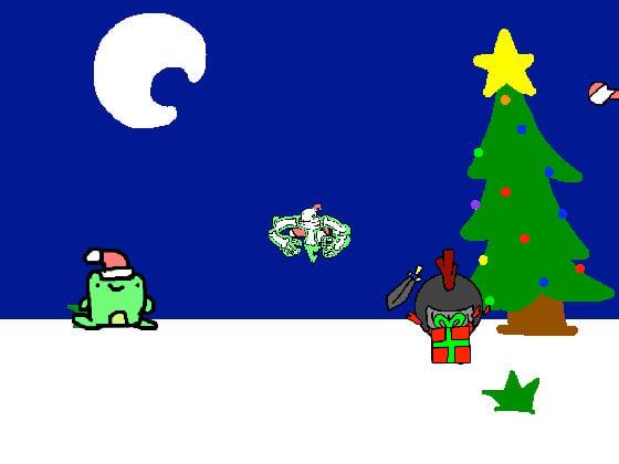 Froggo’s Winter Christmas Scene