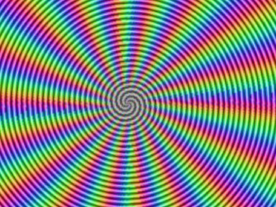 Rainbow Spiral Illusion 1