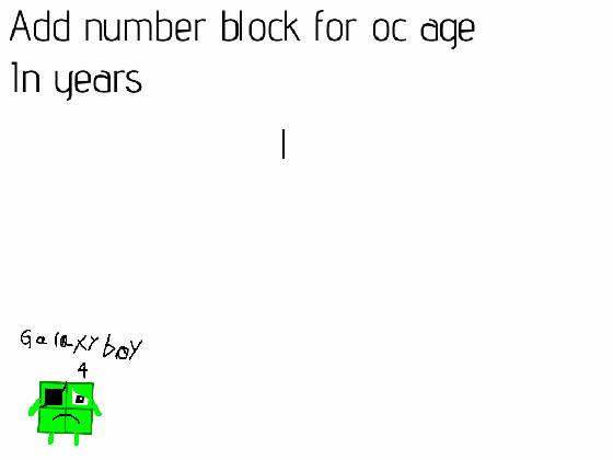 add number for oc age years