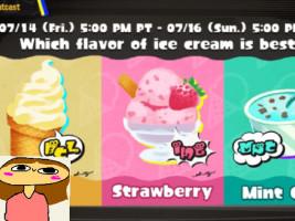 Splatoon 3 Vanilla v strawberry v mint chip