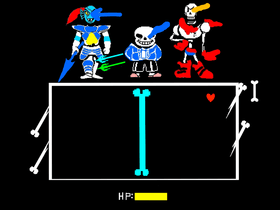 Sans And Undyne and Papyrus Fight