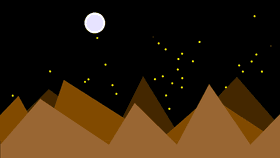 Insanely Peaceful Summer Night Mountain Scene