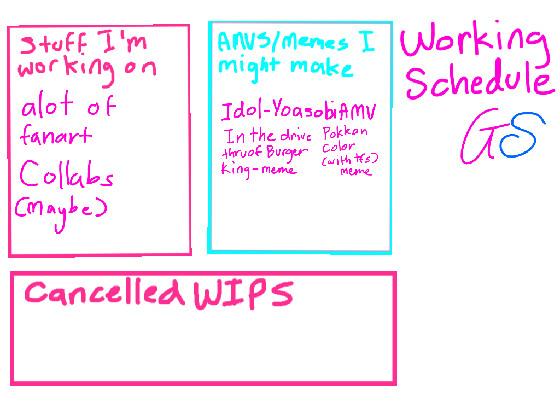 Working Schedule