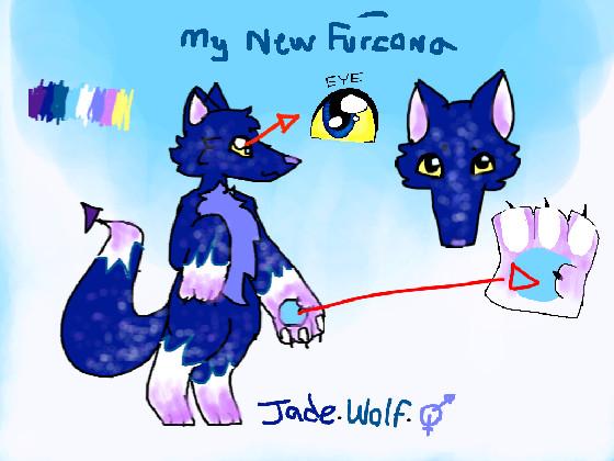 New Fursona🩷💙💜