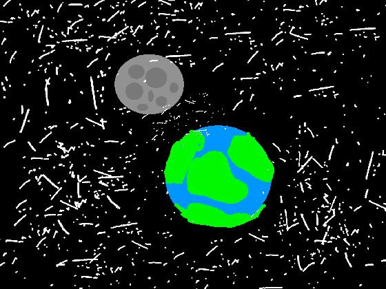 Earth and moon