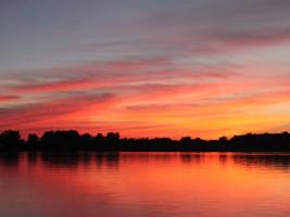 Sunset over the Lake