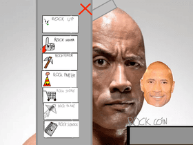 The Rock clicker game