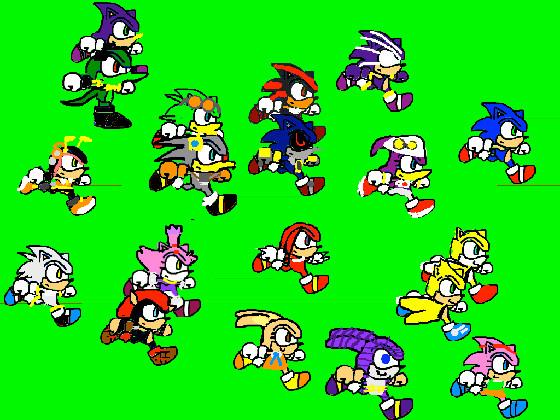 Sonic characters (+darkspine)