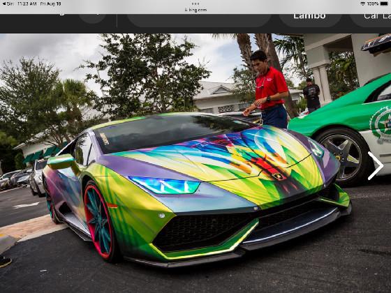I will get on my new Lamborghini