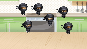 bouncing ninja kitchen