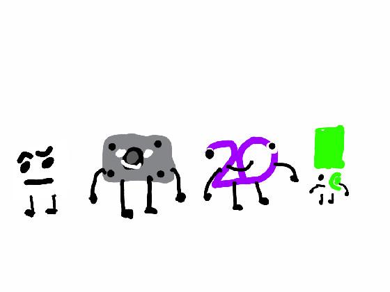 i made new bfdi characters