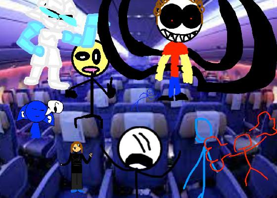 add your oc in plane  stickman