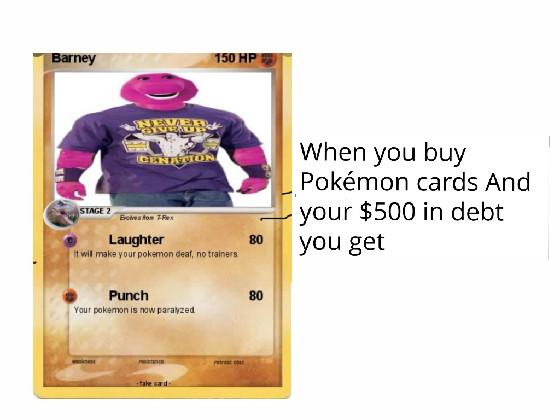 barney pokémon card 1