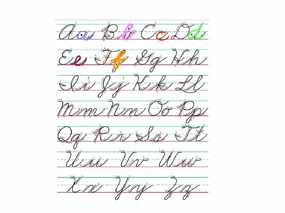 Cursive A-Z part 5