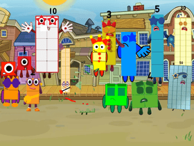 Numberblocks Band with cub