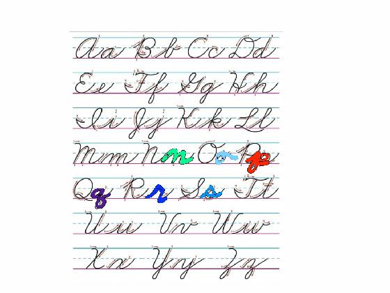 Cursive A-Z part 7