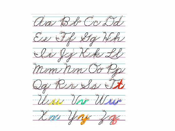 Cursive A-Z part 8