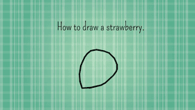 How to draw a strawberry