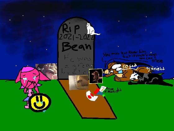 put ur oc at bean’s funeral