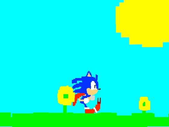 sonic run animation