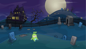 Monster Walk in Graveyard