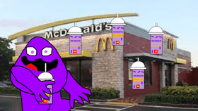 Grimace loves shakes.