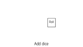 Dice roll with blocks.