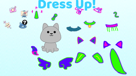 nieon cat dress-up!