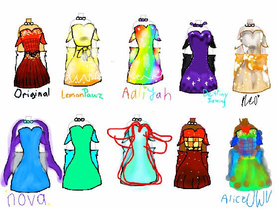 re:re:🏵design a dress🏵  1 1 1 1